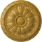Ekena Millwork Kirke Ceiling Medallion (Fits Canopies up to 3 3/4"), Hnd-Painted Iridescent Gold, 15 3/4"OD x 5/8"P CM16KIIGS - alternate 1